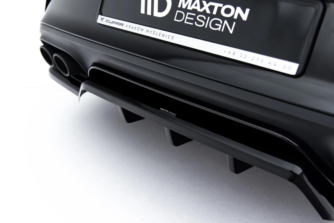 Diffusor RACE V.2 passend für Cupra Leon Hatchback Mk1 Facelift schwarz Hochglanz