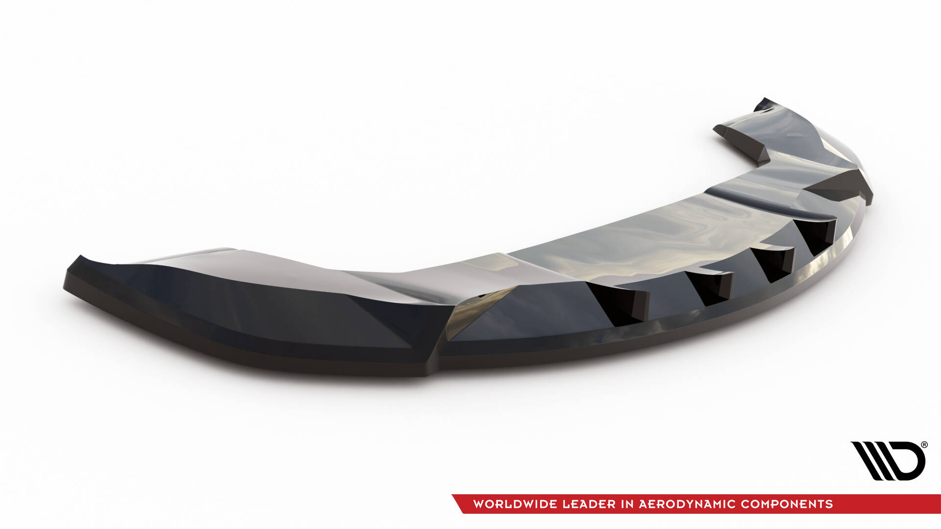 Frontlippe V.2 passend für Tesla Model X Mk1 FL schwarz Hochglanz