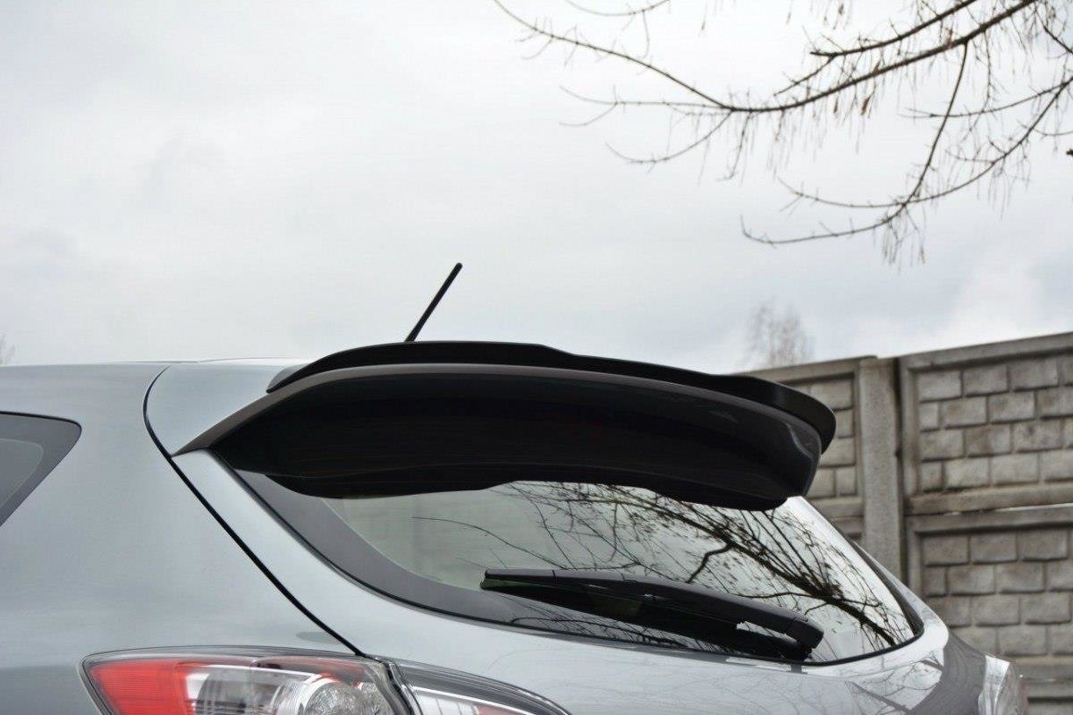 Spoiler CAP für MAZDA 3 MK2 SPORT vor Facelift schwarz Hochglanz