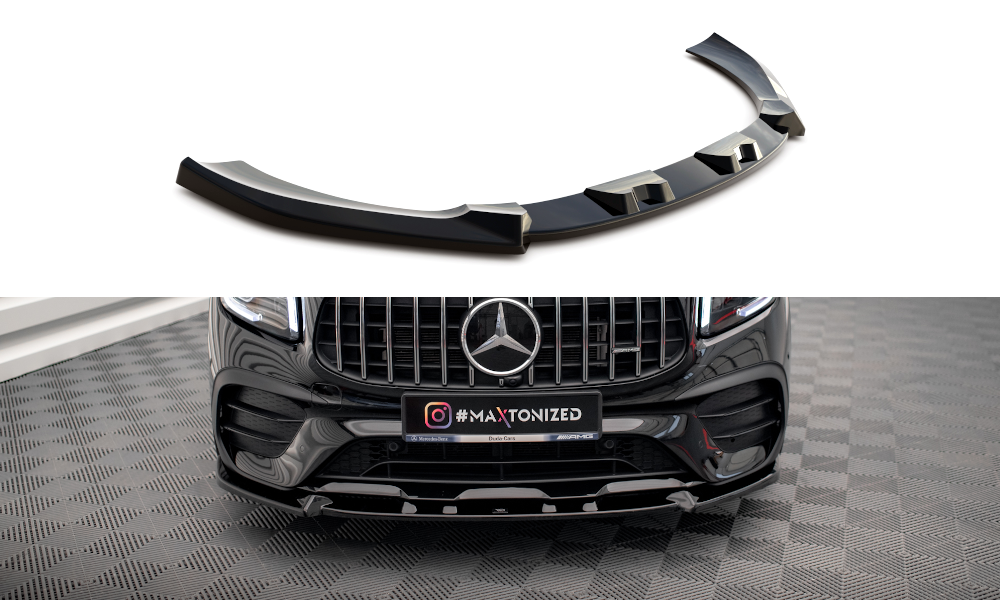 Street+ Spoilerlippe Front Ansatz V.1 passend für Mercedes-AMG GLB 35 / AMG-Line X247 schwarz Hochglanz