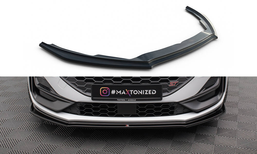 Front Ansatz V.4 für Ford Focus ST / ST-Line Mk4 Facelift schwarz Hochglanz