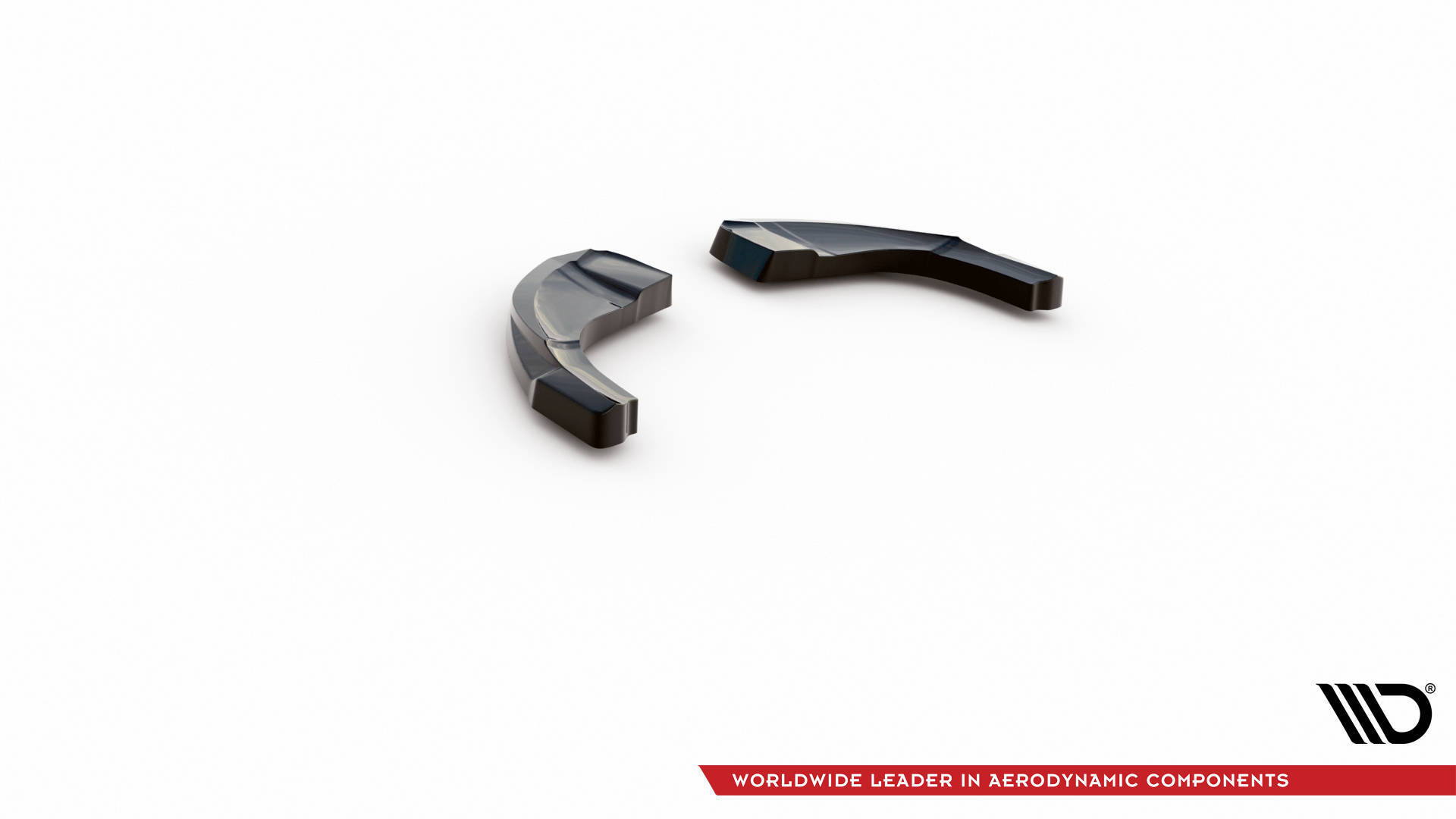 Street+ Heck Ansatz Flaps V.1 passend für Hyundai Kona Mk1 schwarz Hochglanz