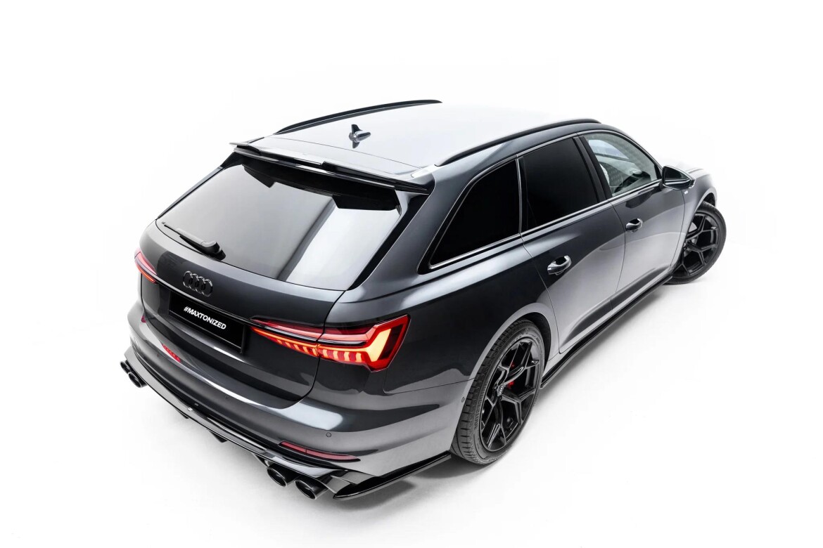 Heckspoiler Lippe 3D passend für Audi A6 Avant / A6 Allroad / A6 S-Line Avant / S6 Avant C8 / C8 Facelift schwarz Hochglanz