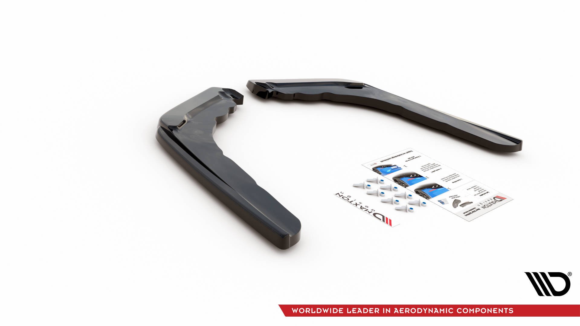 Street+ Heck Ansatz Flaps V.2 passend für BMW M4 F82 schwarz Hochglanz