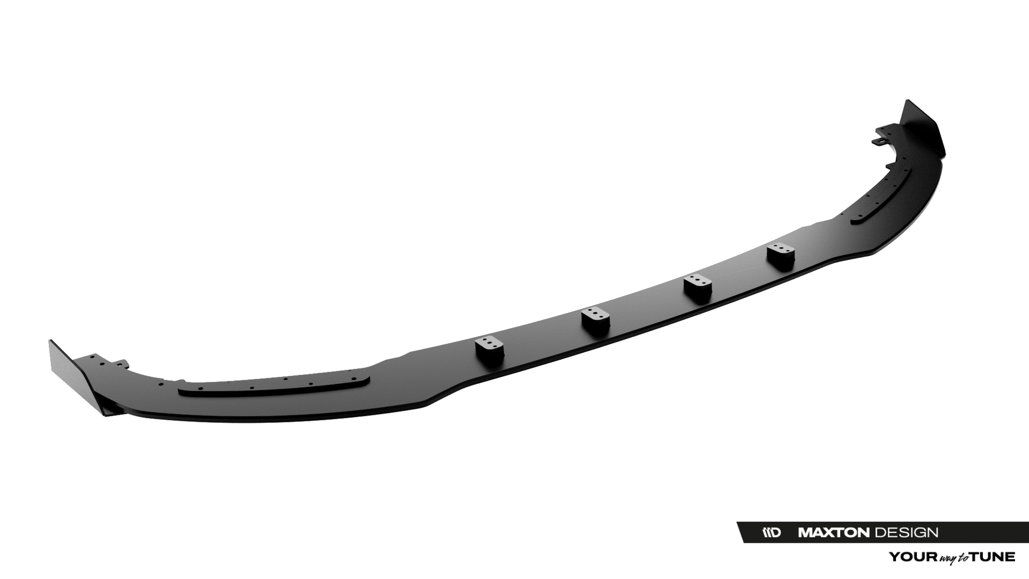 Frontlippe passend für CUPRA Born Mk1 schwarz matt + Hochglanz Flaps
