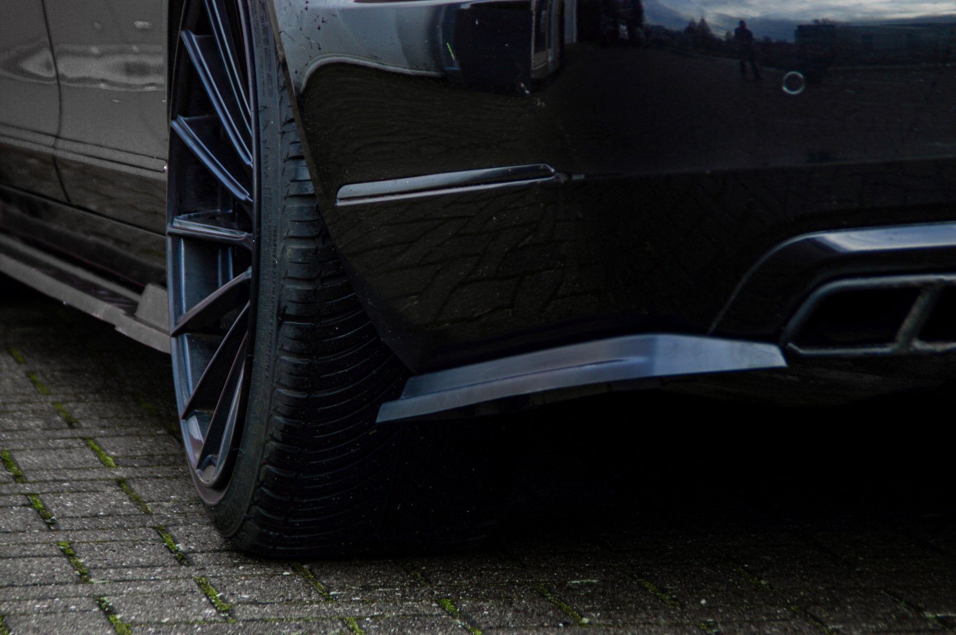 Bodykit für Mercedes S-Klasse V221 Langversion Schwarz Matt