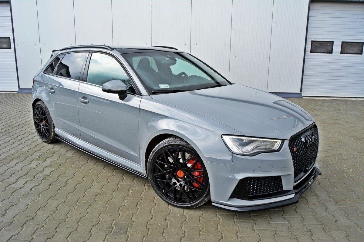 Street+ Seitenschweller Leisten passend für Audi RS3 8V Sportback schwarz Hochglanz