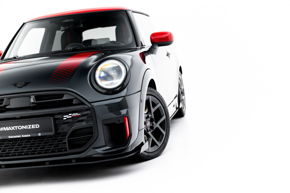Front Stoßstange Flaps passend für Mini Cooper John Cooper Works F65 schwarz Hochglanz