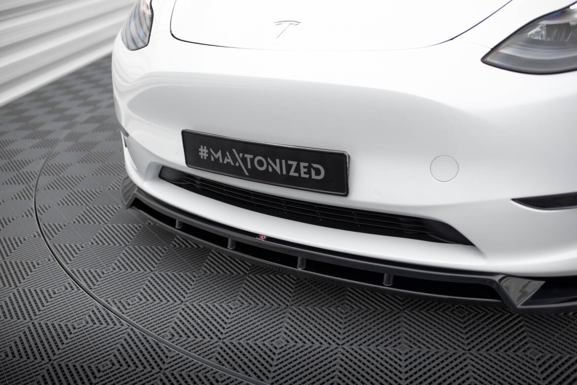 Frontlippe V.2 passend für Tesla Model Y schwarz Hochglanz