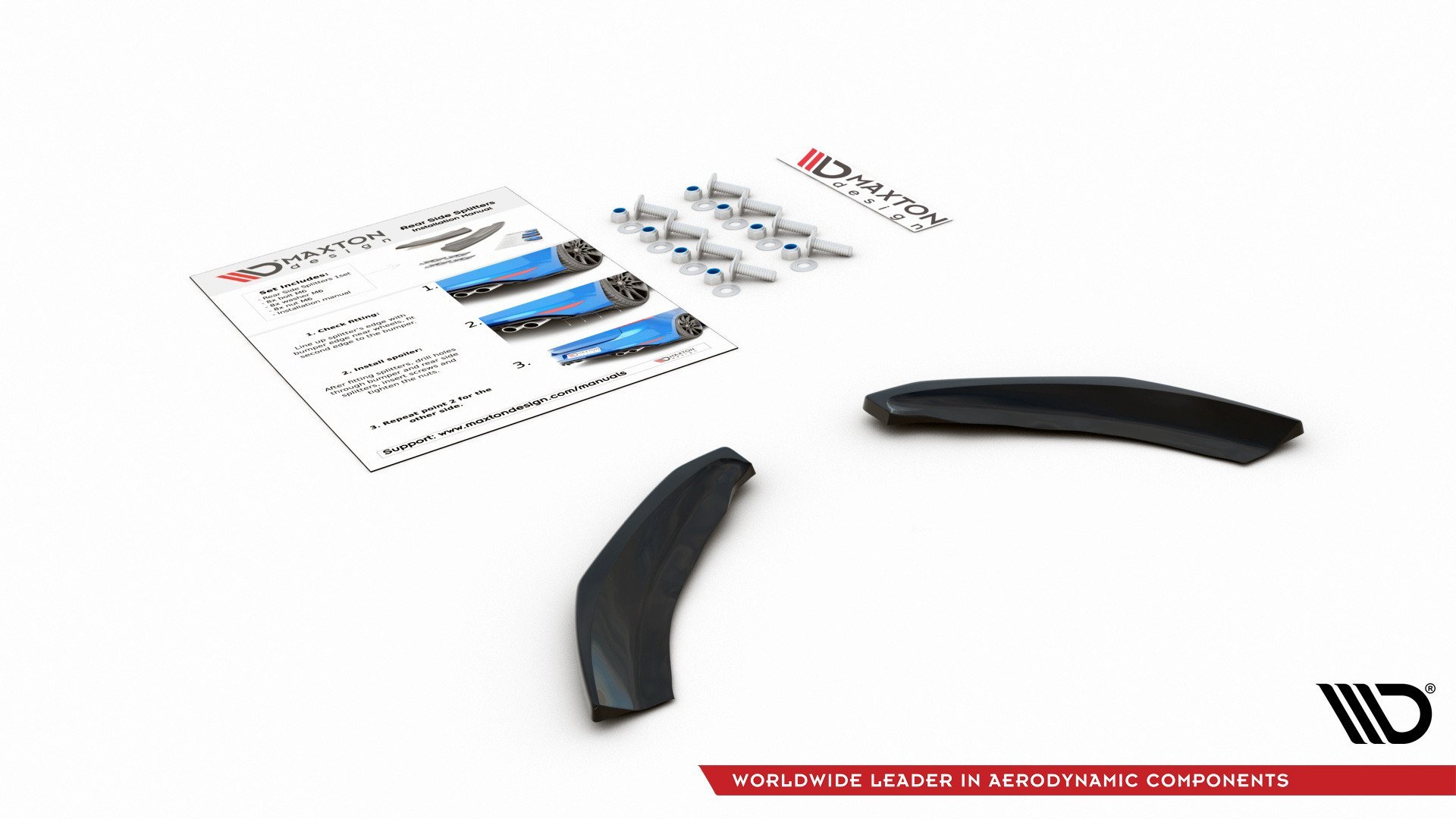 Heck Ansatz Flaps Diffusor für Volkswagen Polo GTI Mk6