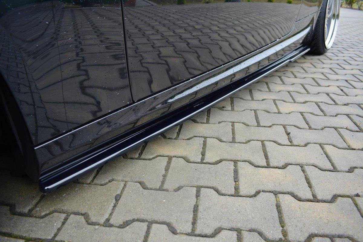 Seitenschweller Ansatz für BMW 3er E92 M Paket FACELIFT schwarz Hochglanz