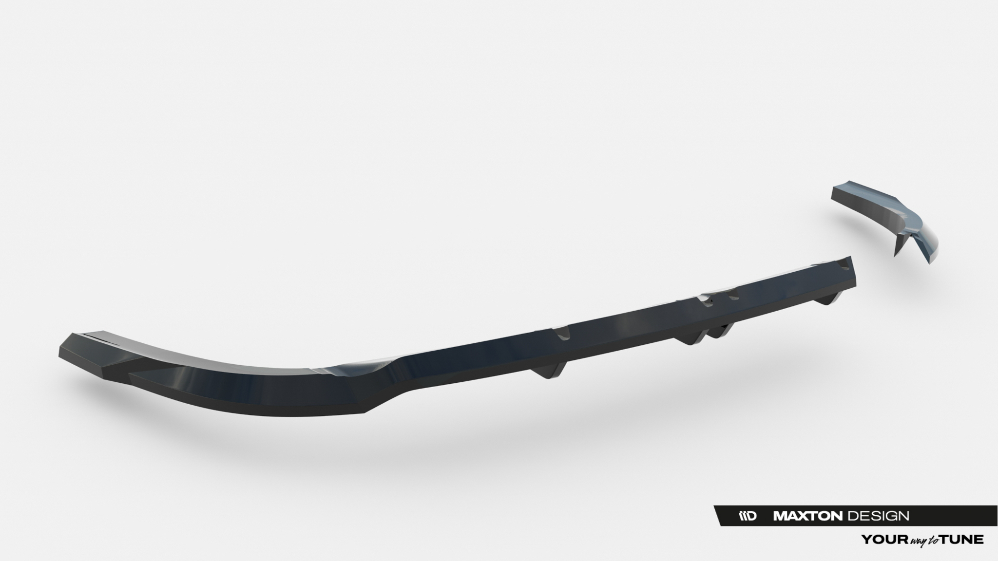 Diffusor Heckansatz passend für Hyundai Tucson N-Line Mk4 Facelift schwarz Hochglanz