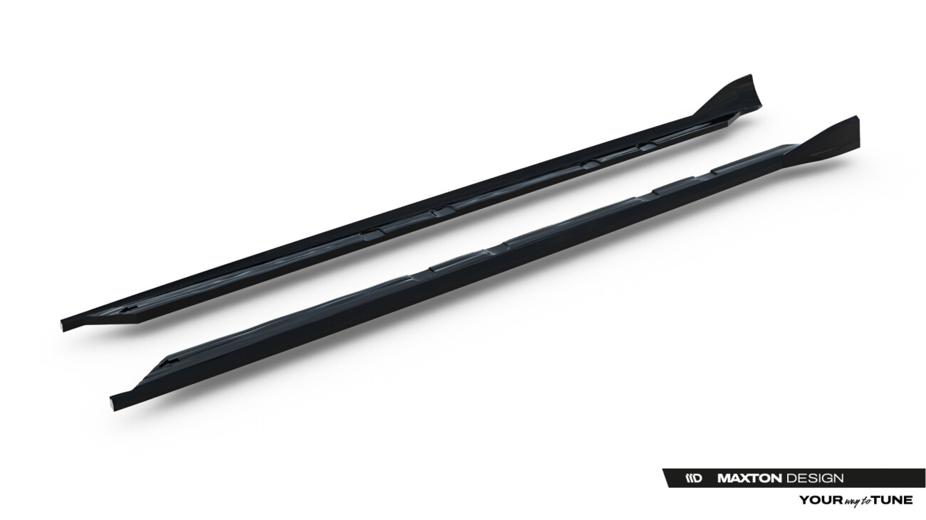 Seitenschweller Ansatz (Paar) V.1 passend für Cupra Leon ST / Hatchback Mk1 Facelift schwarz Hochglanz