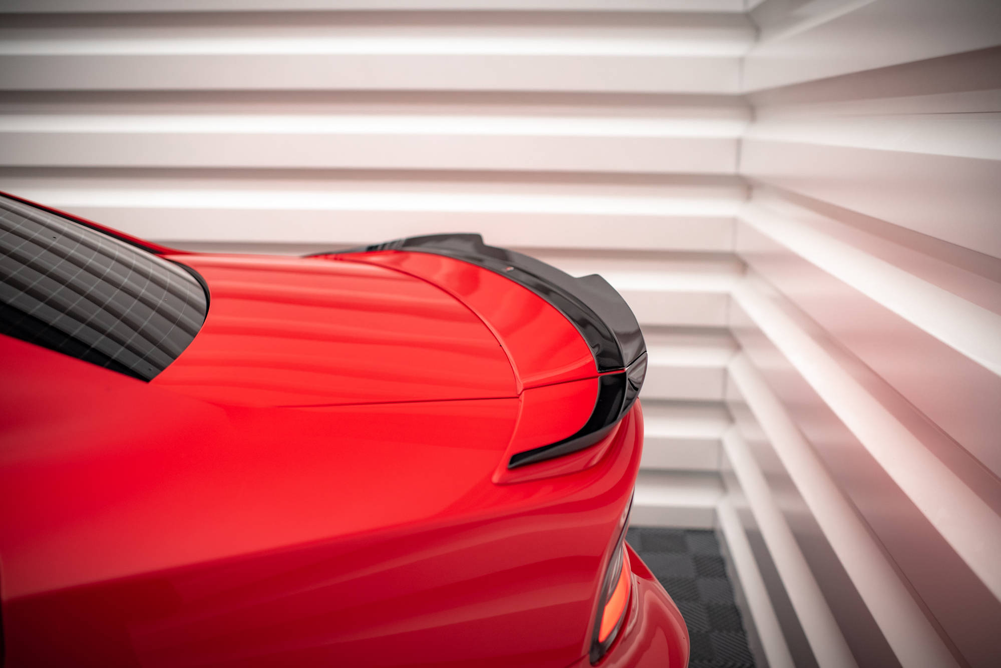 Heck Spoiler Aufsatz Abrisskante passend für Paket Dodge Charger RT Mk7 FL schwarz Hochglanz