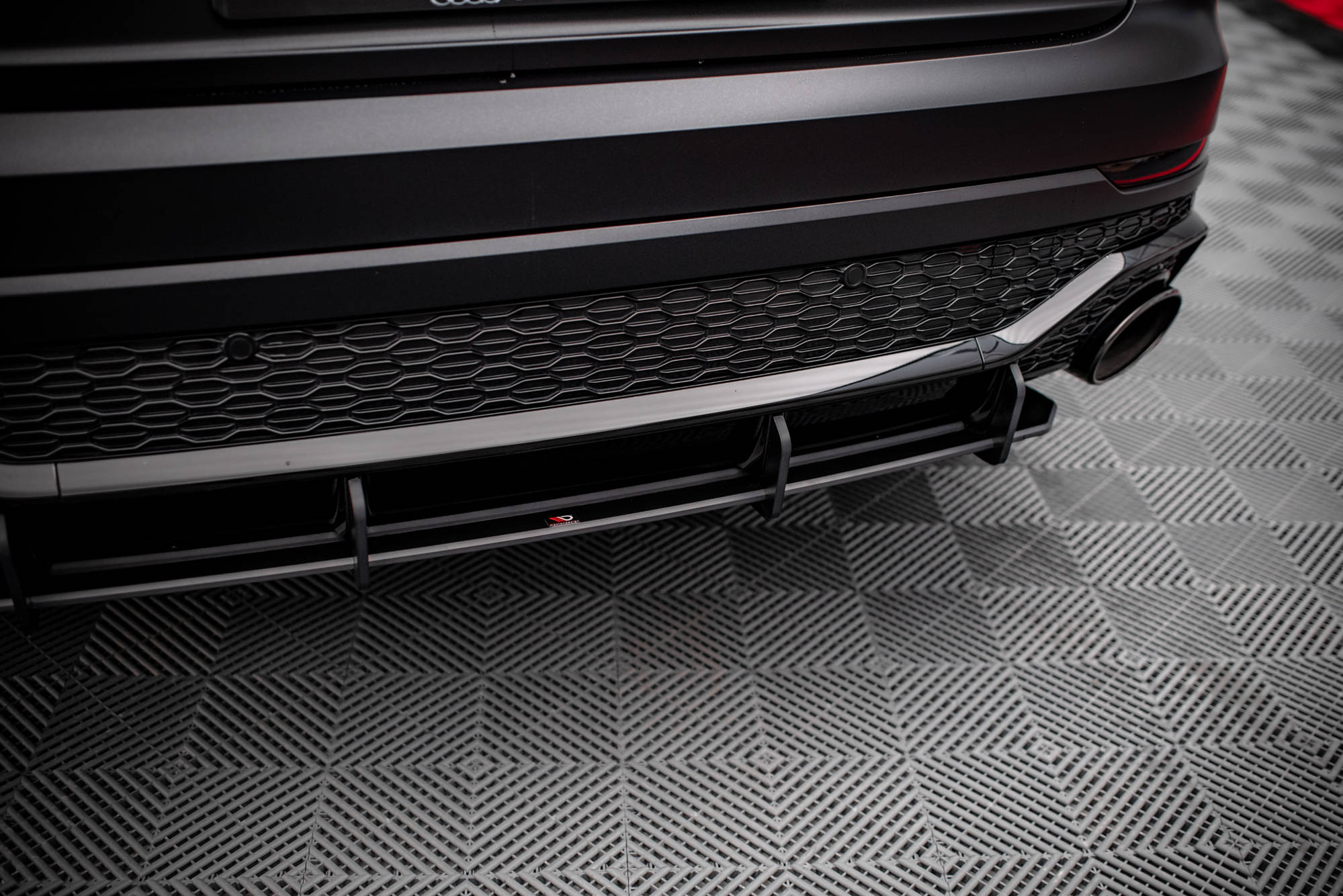 Street Pro Heckschürze Heck Ansatz Diffusor passend für Audi RSQ8 Mk1