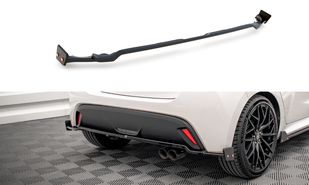 Street+ Mittlerer Diffusor Heck Ansatz V.1 + Flaps passend für Toyota Yaris Mk4