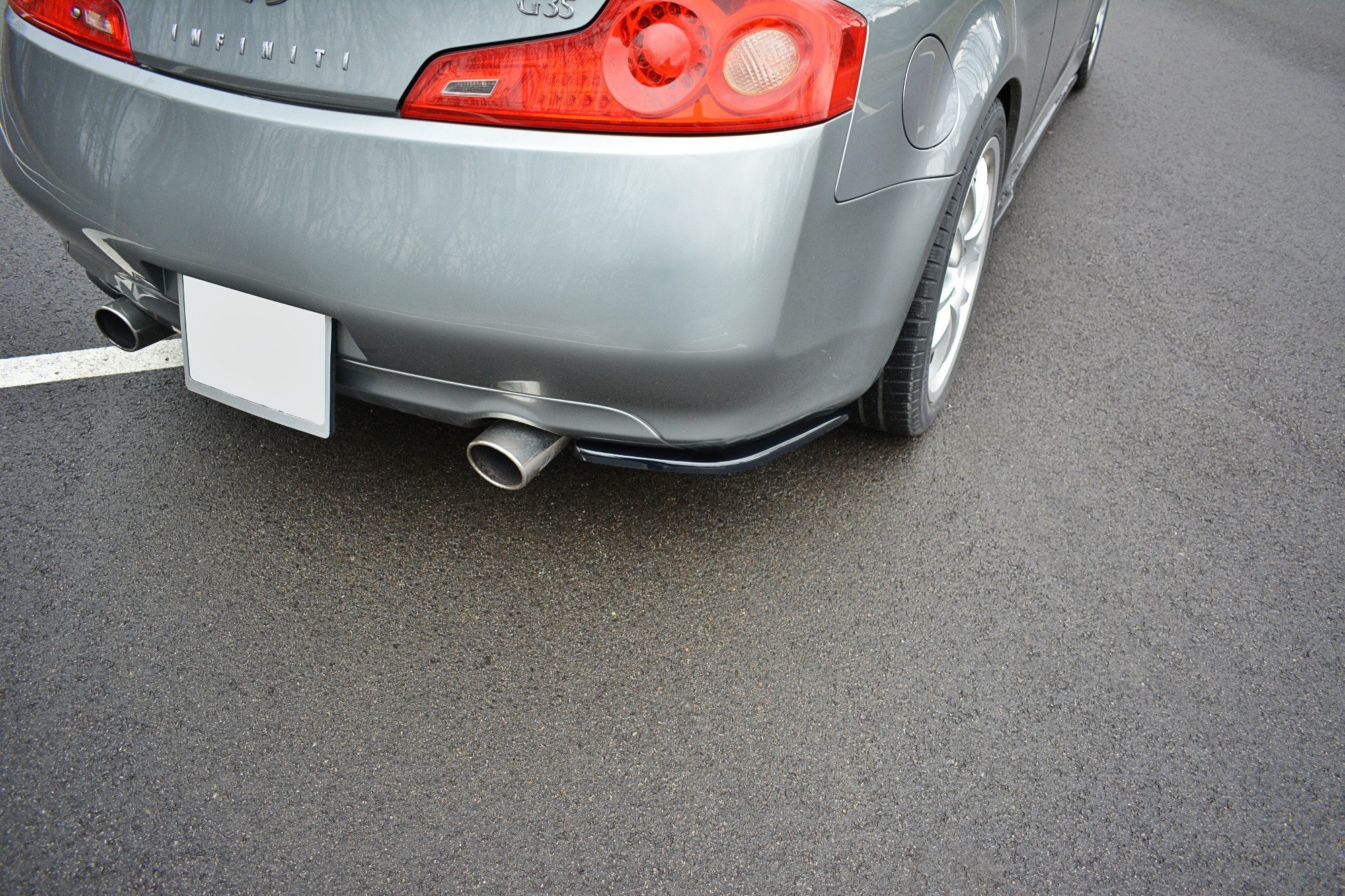 Diffusor Flaps passend für INFINITI G35 Coupe schwarz Hochglanz