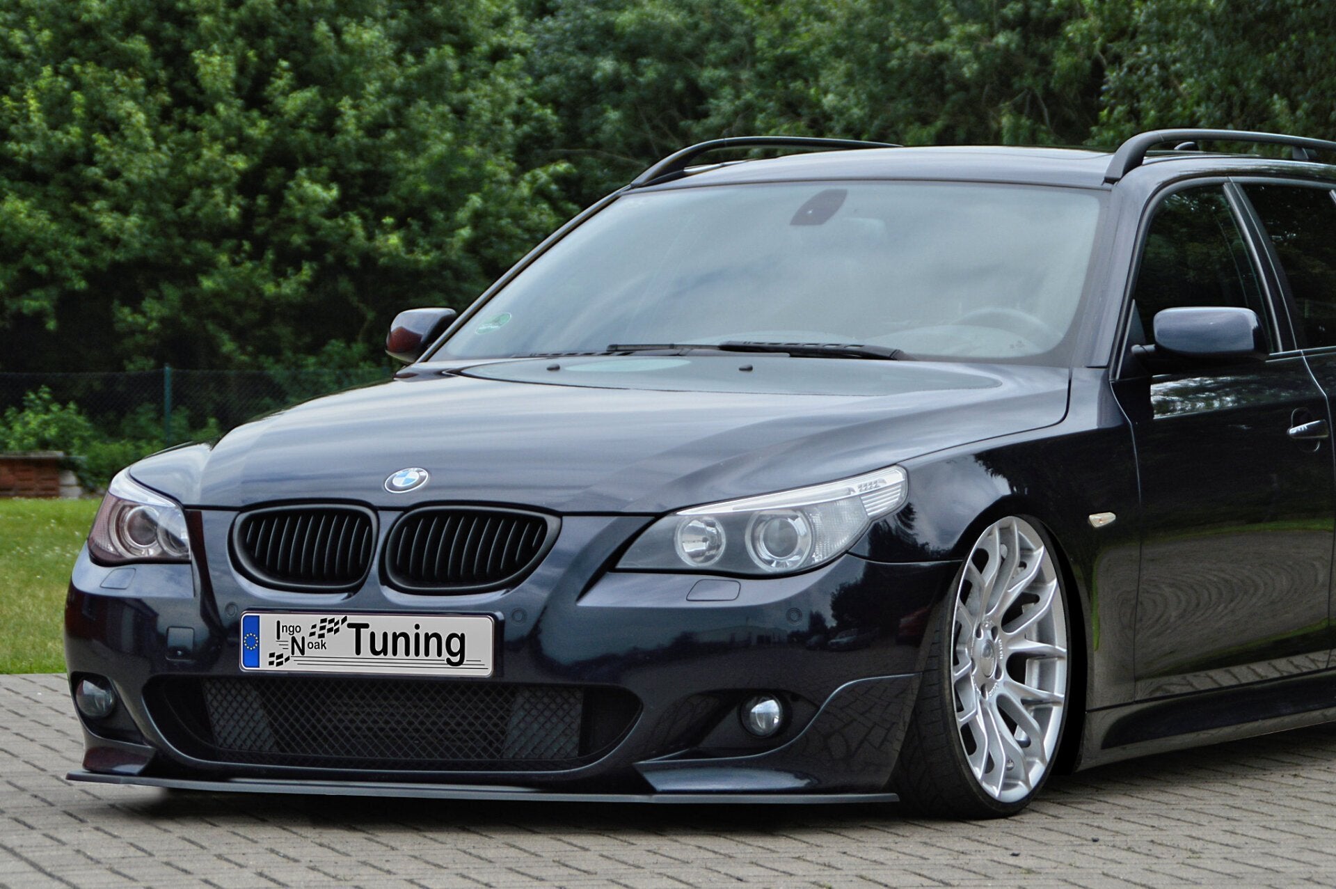 Spoilerschwert Frontspoiler Cuplippe für BMW 5er E60 E61 M-Paket mit ABE Schwarz Glanz