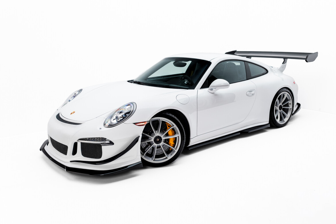 Seitenschweller Ansatz (Paar) passend für Porsche 911 GT3 991 schwarz Hochglanz