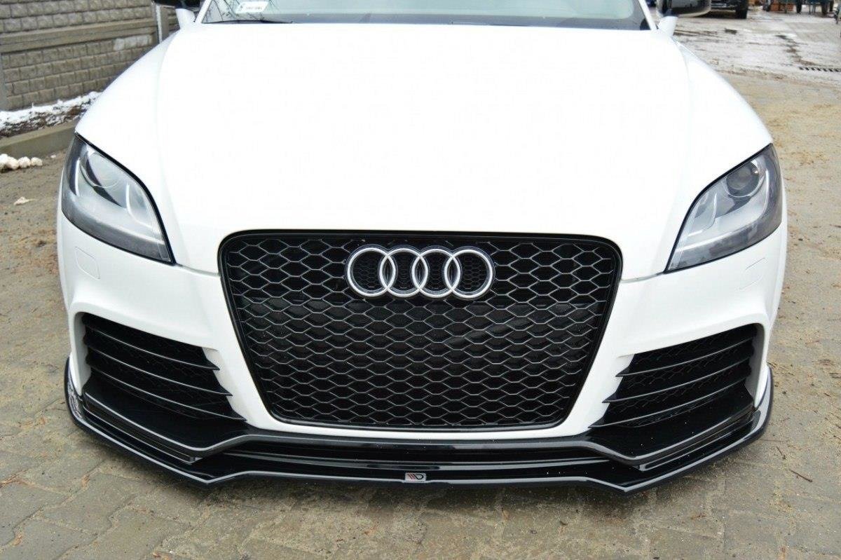 Street+ Spoilerlippe Front Ansatz V.2 passend für Audi TT RS 8J schwarz Hochglanz