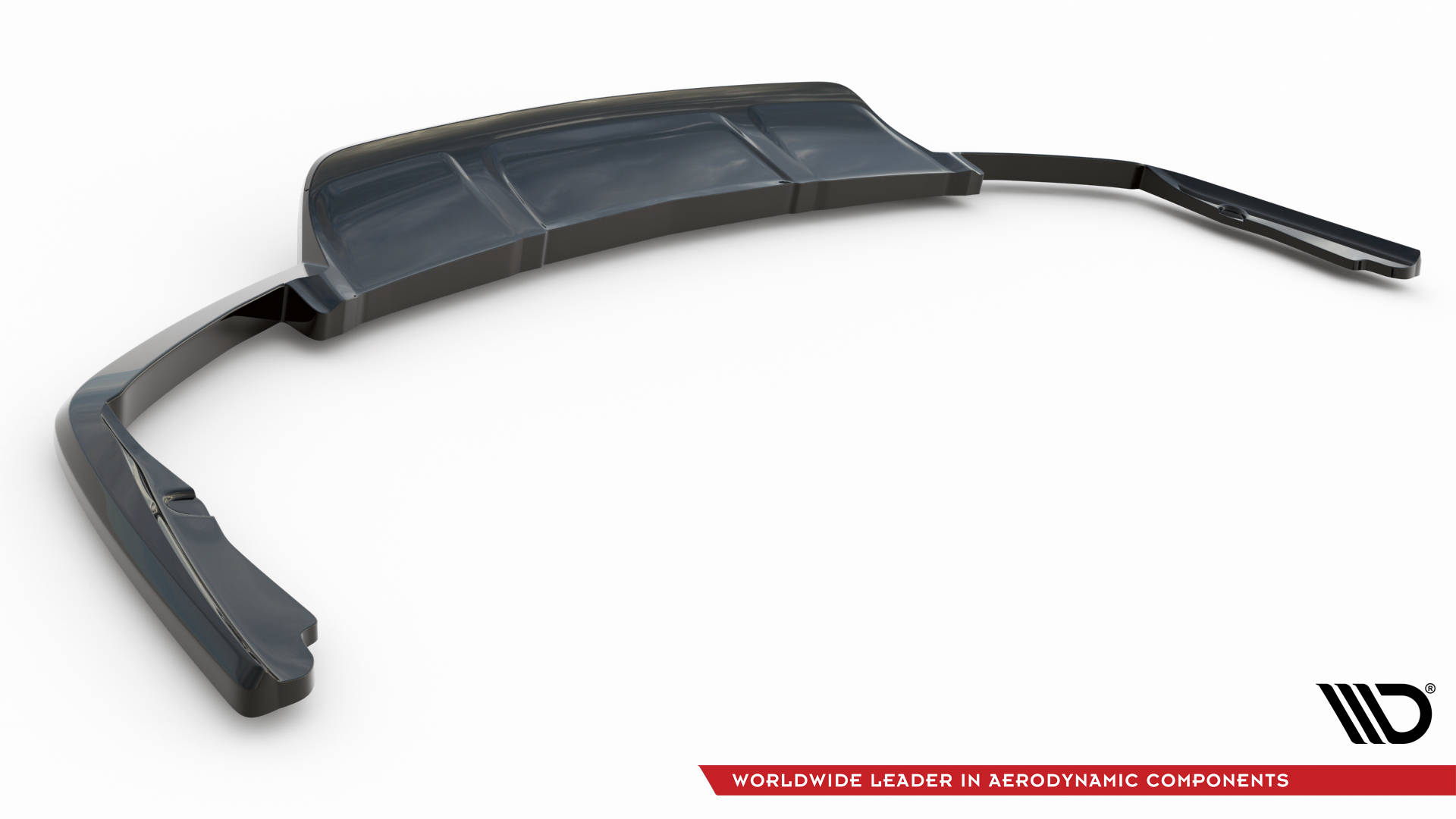 Diffusor Heckansatz passend für Maserati Levante Mk1 schwarz Hochglanz