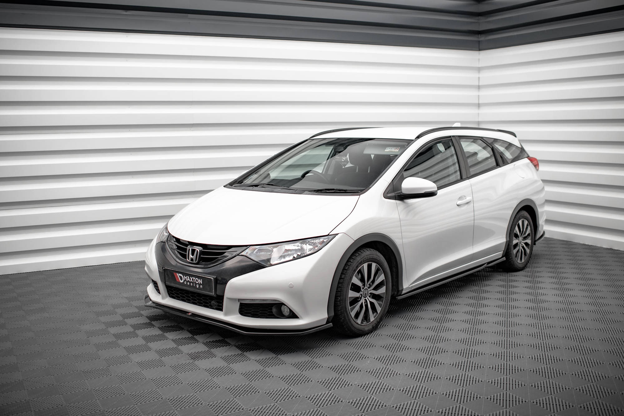 Street+ Seitenschweller Leisten passend für Honda Civic Mk9 schwarz Hochglanz