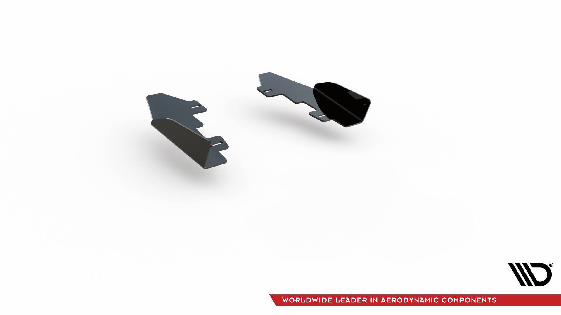 Hintere Seiten Flaps passend für BMW 1er F20 M-Paket FL / M140i schwarz Hochglanz