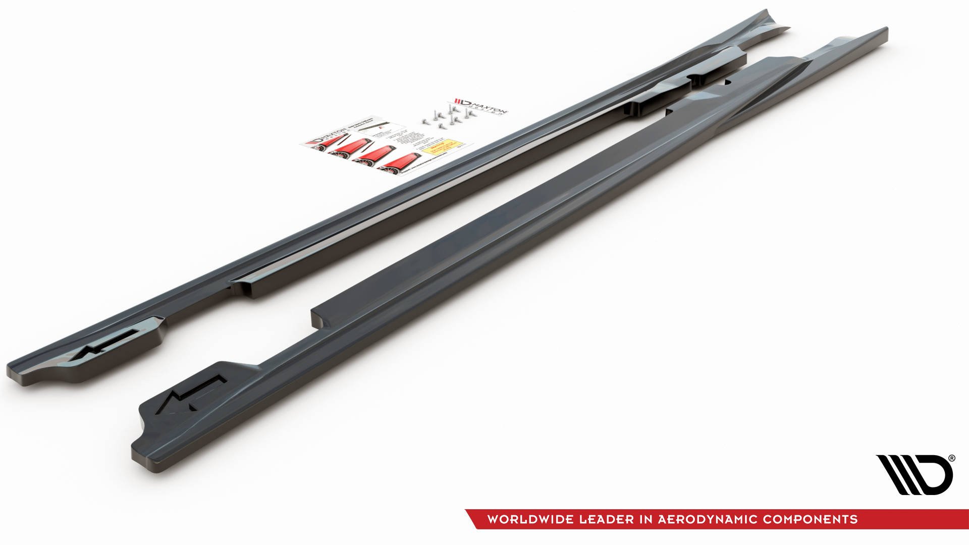 Street+ Seitenschweller Leisten V.1 passend für Porsche Panamera Turbo 970 FL schwarz Hochglanz