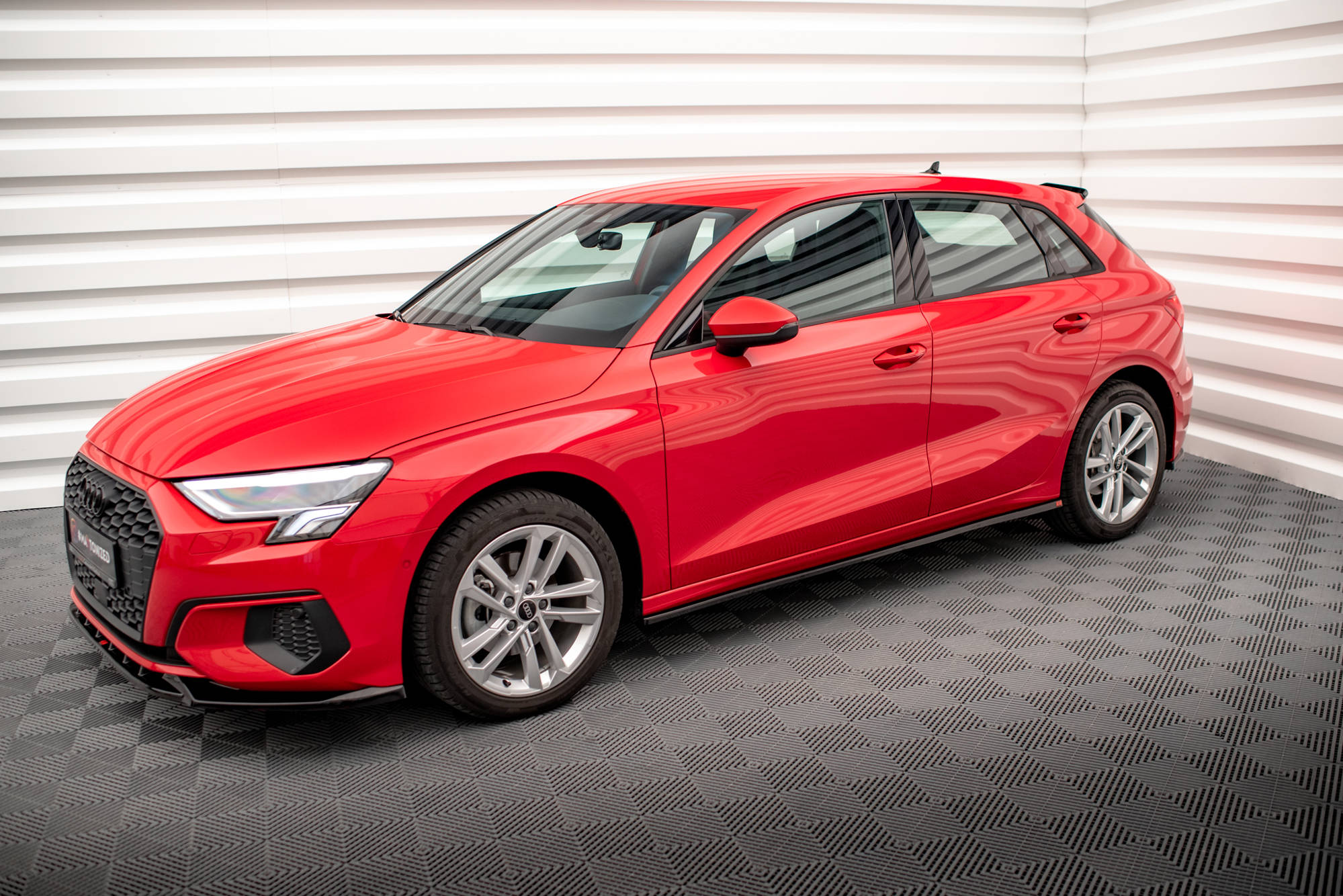 Street+ Seitenschweller Leisten passend für Audi A3 8Y schwarz Hochglanz