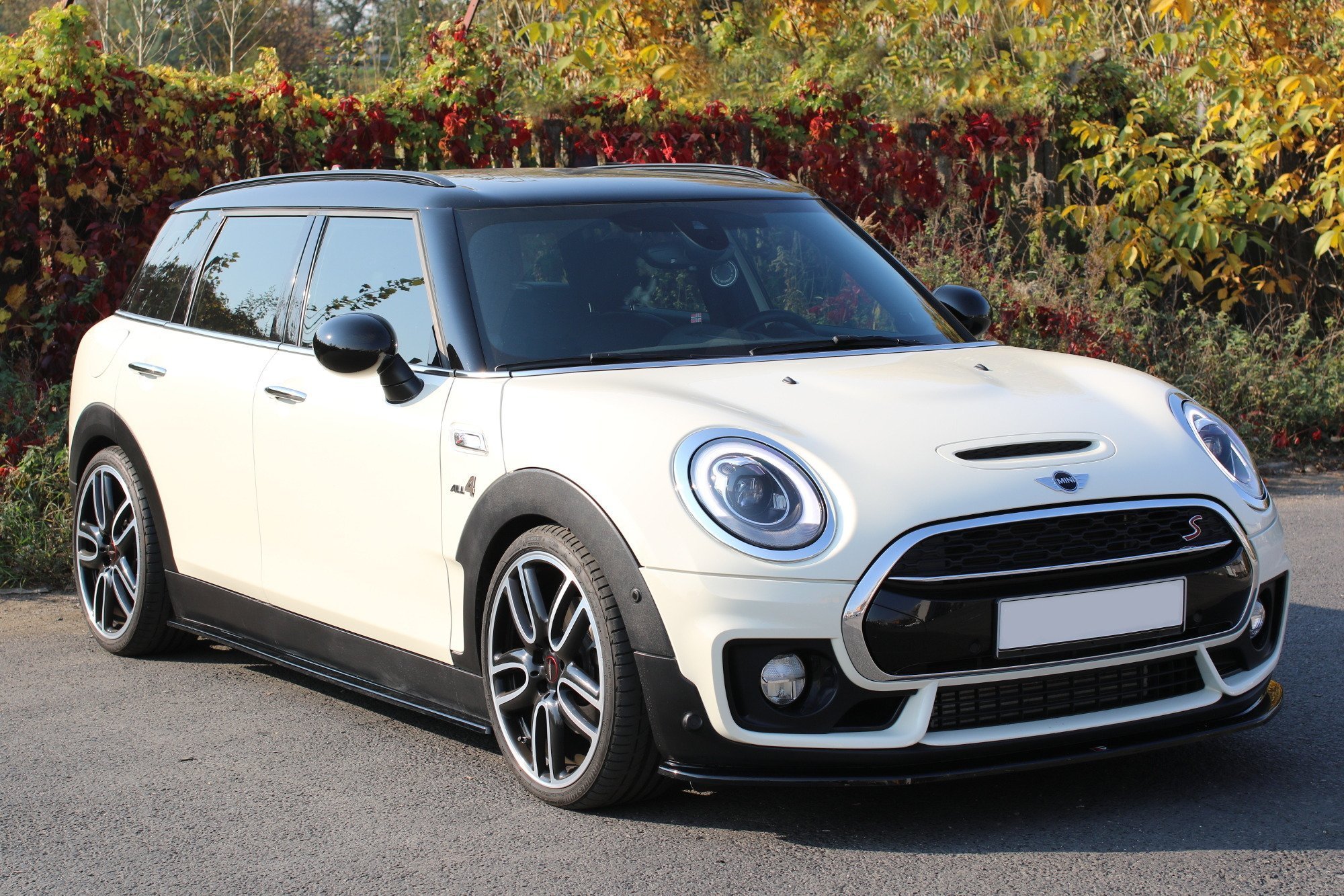 Seitenschweller Ansatz für MINI CLUBMAN S MK2 F54 JCW schwarz Hochglanz