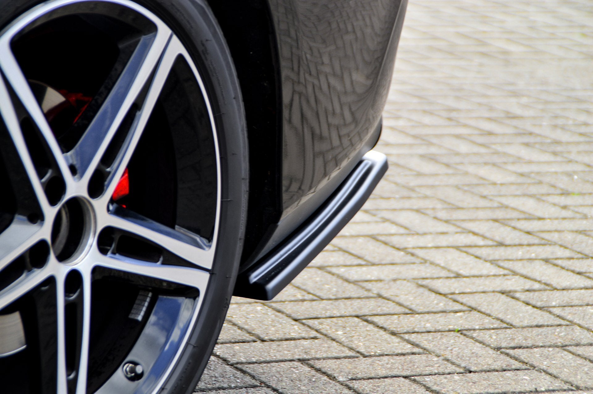 Heckansatz Seitenteile für Mercedes CLA X118 Shooting Brake AMG-Line ab Bj.:2019- Schwarz Matt