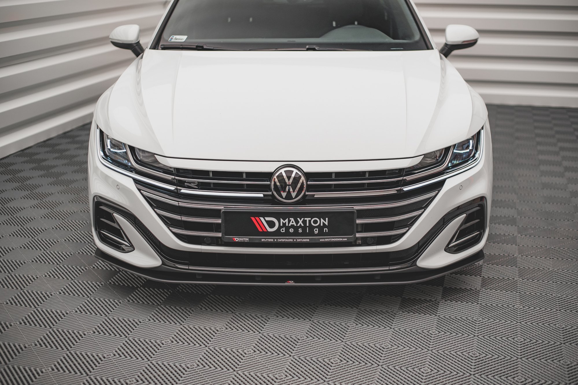Street Pro Spoilerlippe Front Ansatz passend für VW Arteon Limousine / Shooting Brake R-Line Mk1 FL