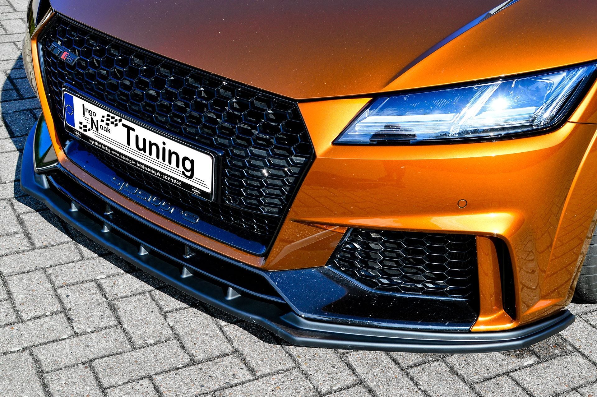 Spoilerschwert Frontspoiler Cuplippe aus ABS für Audi TTRS 8S OEM Optik