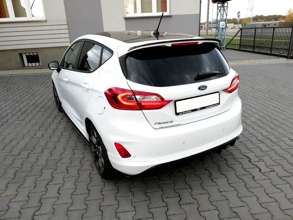Spoiler CAP für Ford Fiesta Mk8 schwarz Hochglanz