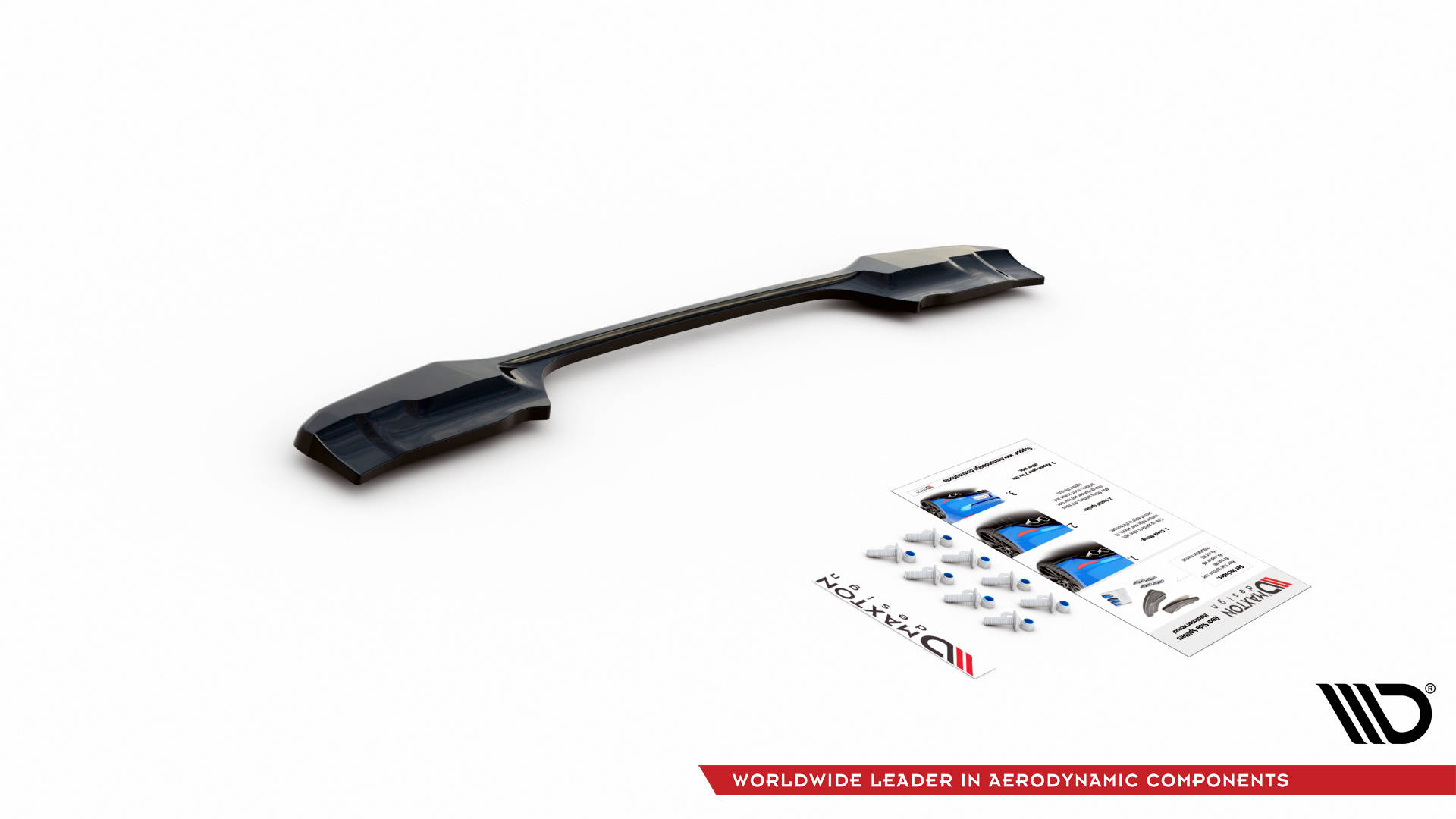Street+ Mittlerer Diffusor Heck Ansatz passend für BMW X1 M-Paket F48 / F48 FL schwarz Hochglanz