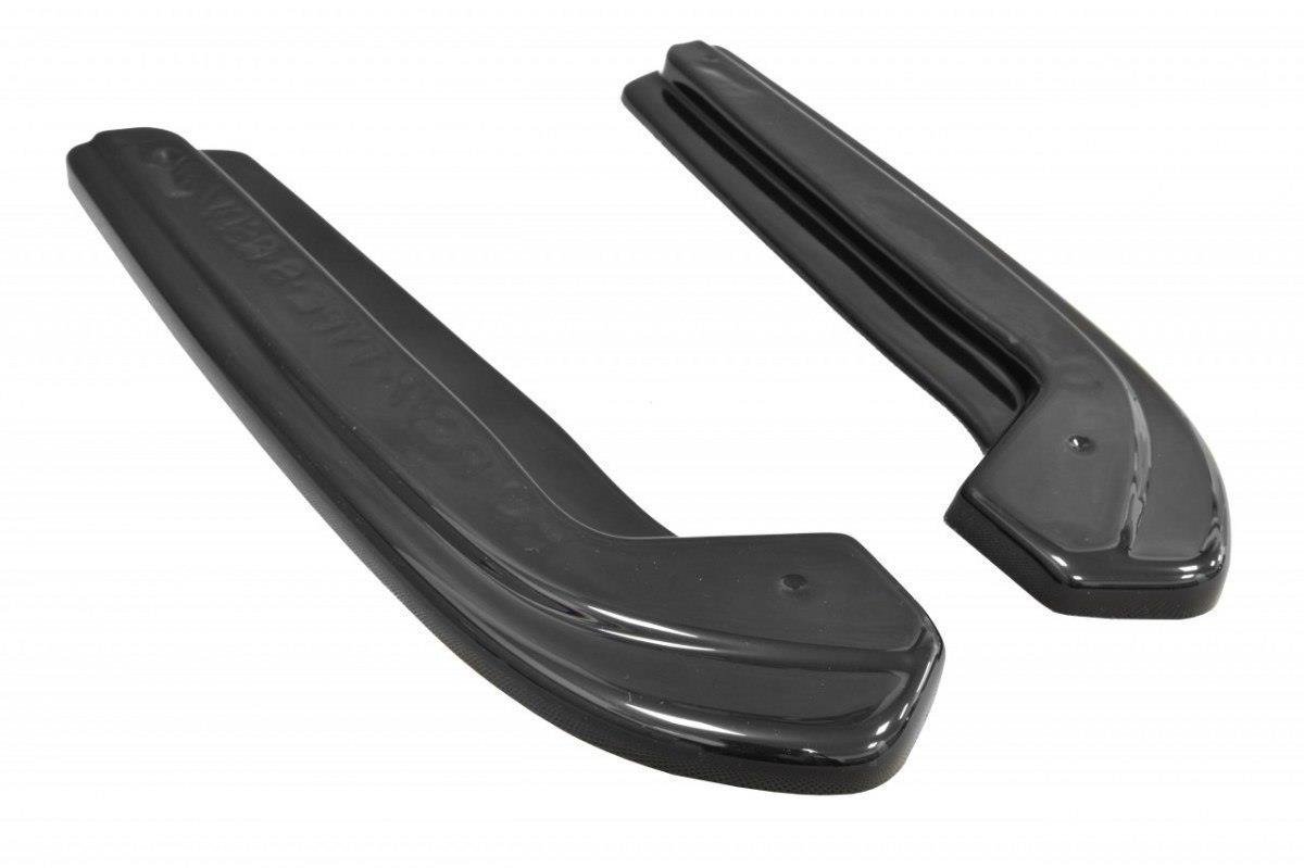 Heck Ansatz Flaps Diffusor für HONDA ACCORD VII TYPE-S schwarz Hochglanz