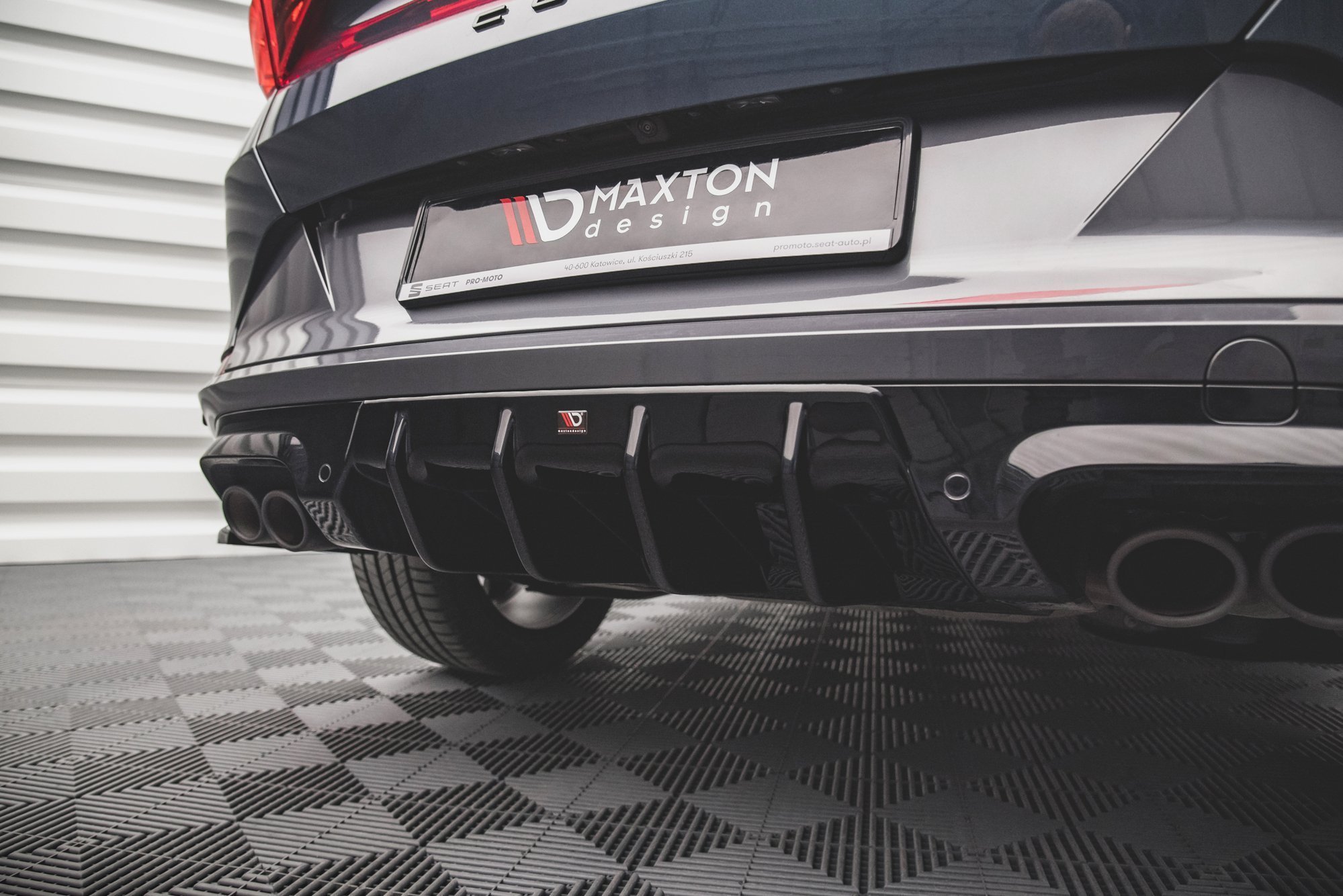Heckansatz Diffusor V.1 passend für CUPRA Formentor Mk1 / Mk1 FL schwarz Hochglanz