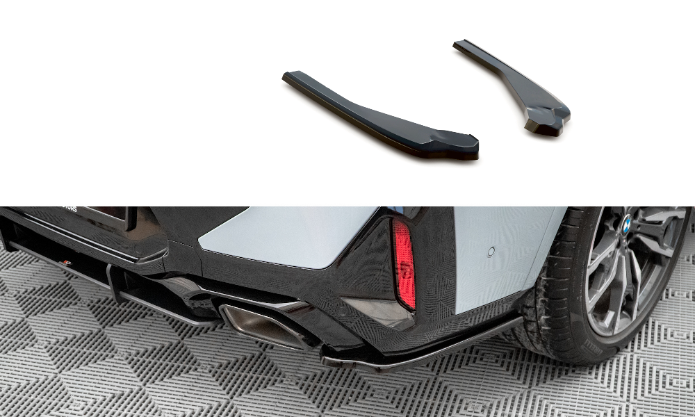Street+ Heck Ansatz Flaps passend für BMW X4 M-Paket G02 FL schwarz Hochglanz