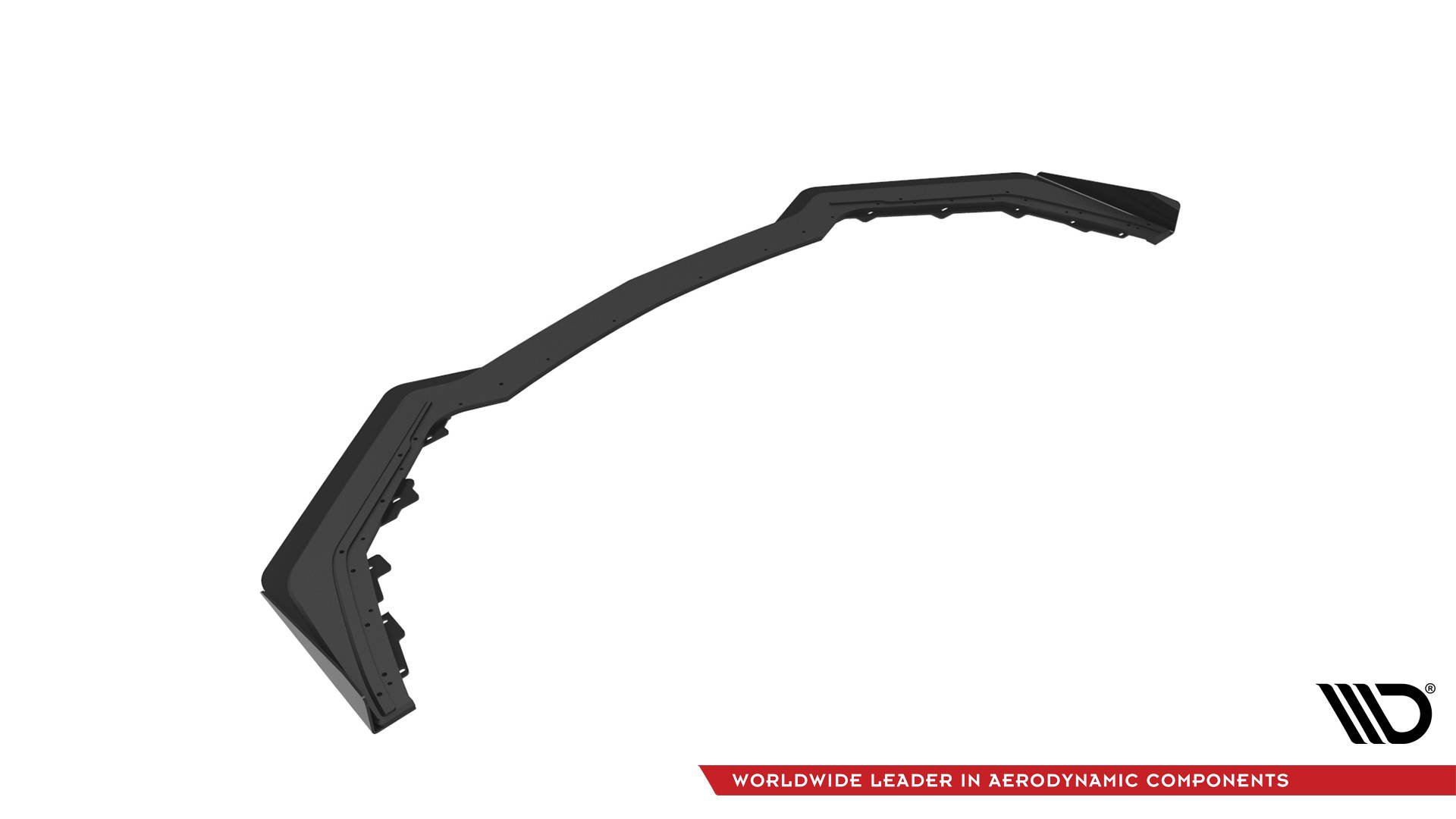 Street Pro Spoilerlippe Front Ansatz V.1 + Flaps passend für Ford Mustang GT Mk6 FL schwarz Hochglanz