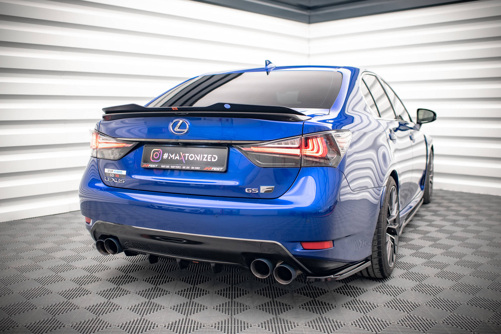 Street+ Heck Ansatz Diffusor passend für Lexus GS F Mk4 FL Carbon Look