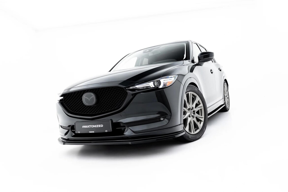 Frontlippe passend für Mazda CX-5 Mk2 schwarz Hochglanz
