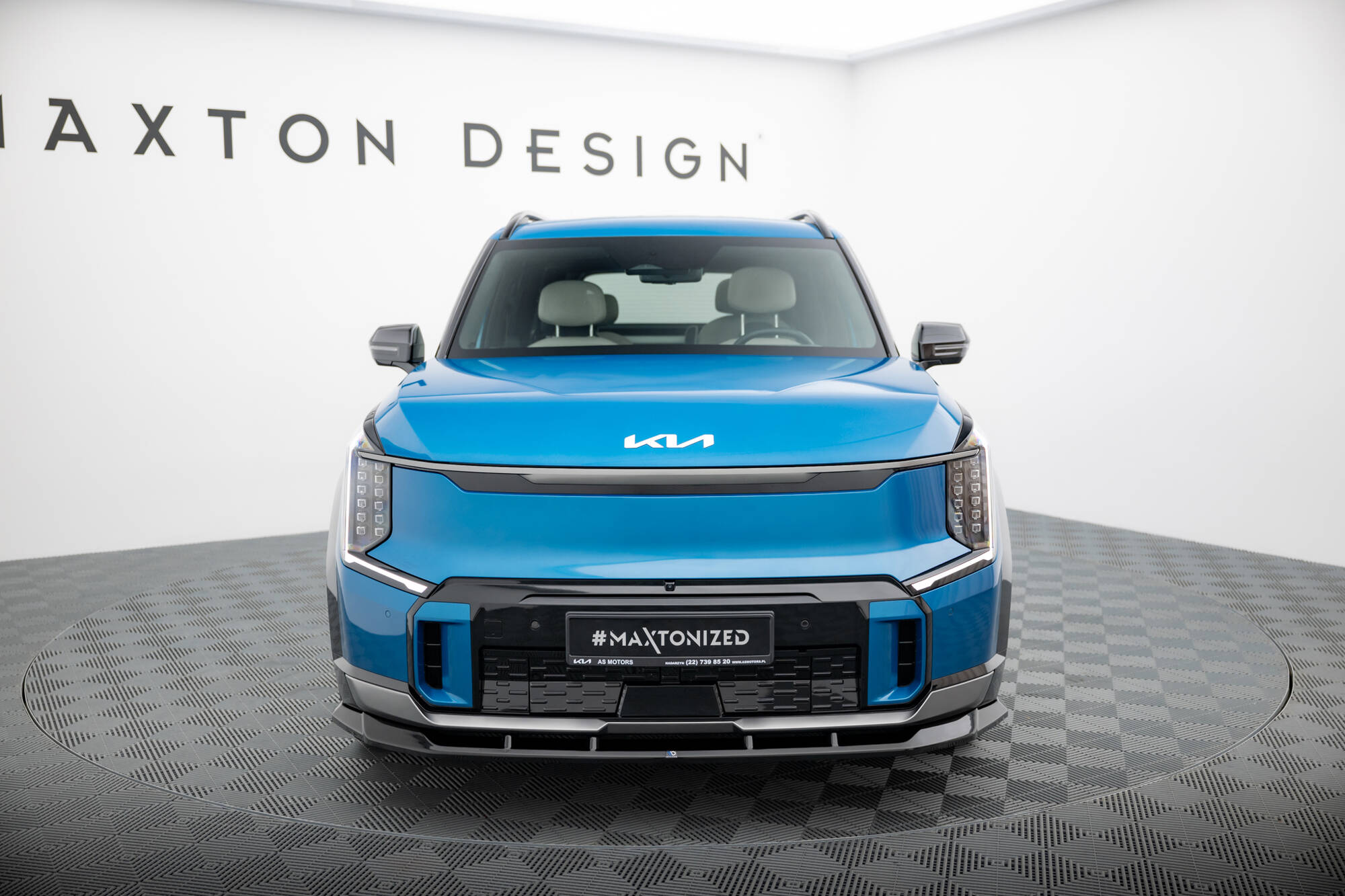 Street+ Spoilerlippe Front Ansatz passend für Kia EV9 GT-Line Mk1 schwarz Hochglanz
