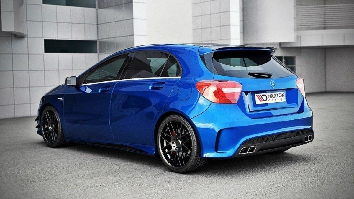 Spoiler CAP für Mercedes-Benz A W176 schwarz matt