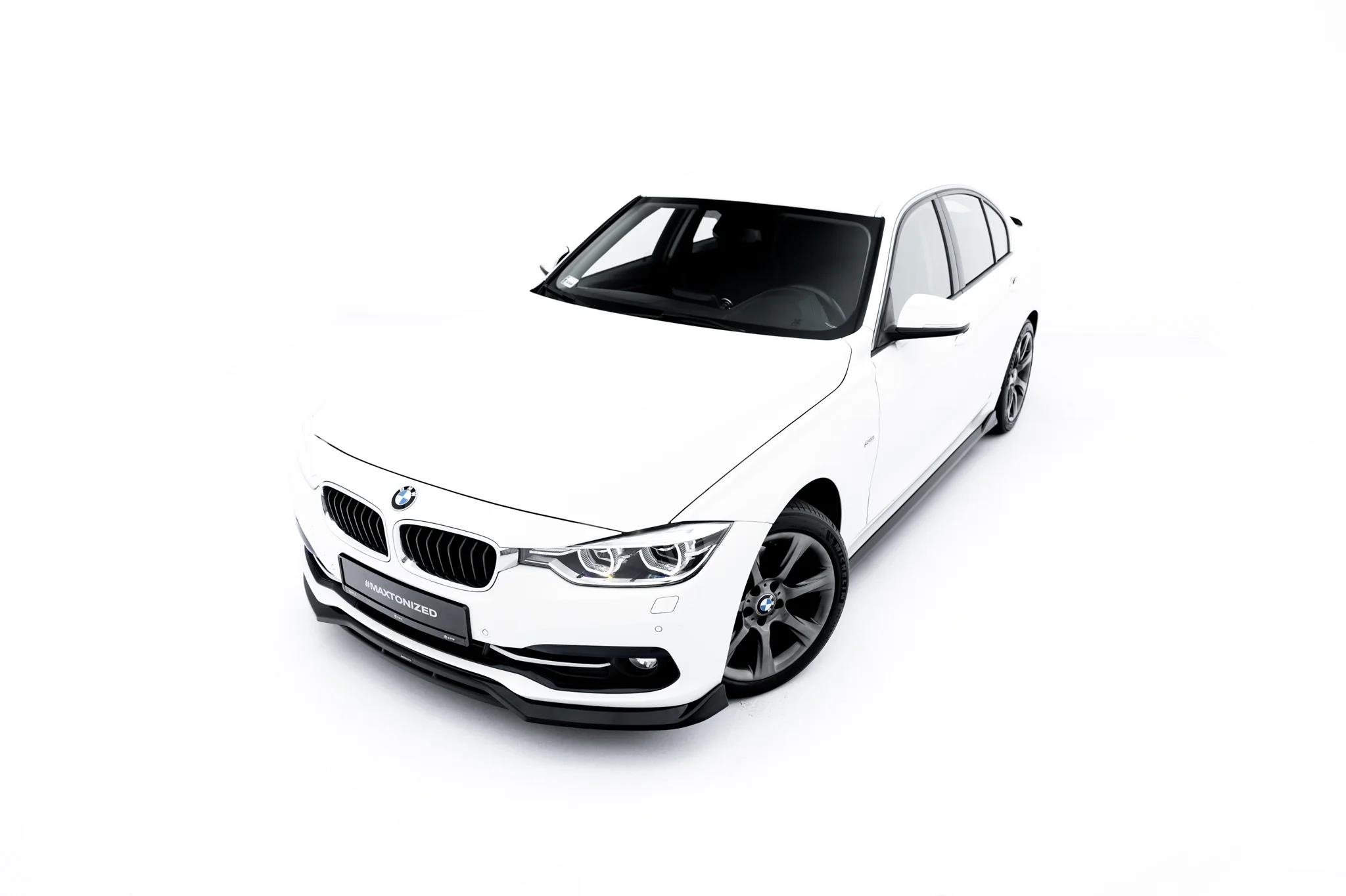 Frontlippe passend für BMW 3er Sportline Limousine / Touring F30 / F31 schwarz Hochglanz
