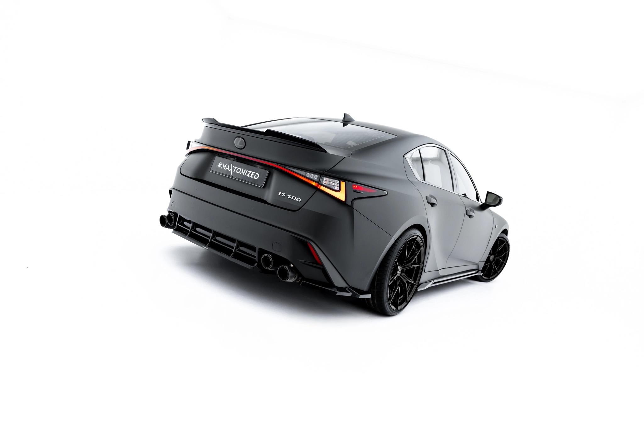 Diffusor Heckansatz passend für Lexus IS 500 Mk3 Facelift 2 XE30 schwarz Hochglanz