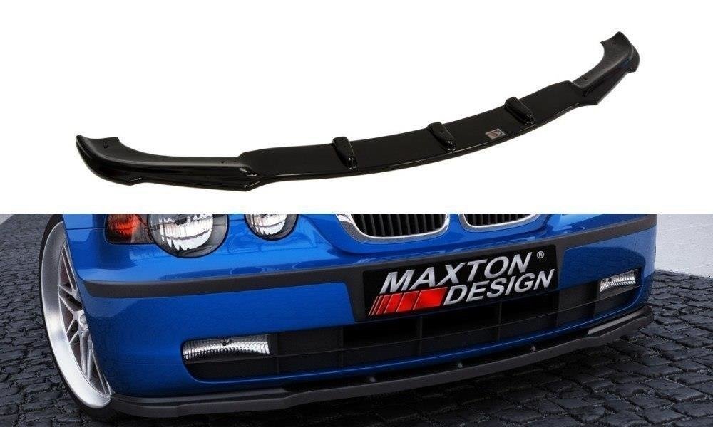 Street+ Spoilerlippe Front Ansatz passend für BMW 3er E46 COMPACT schwarz Hochglanz