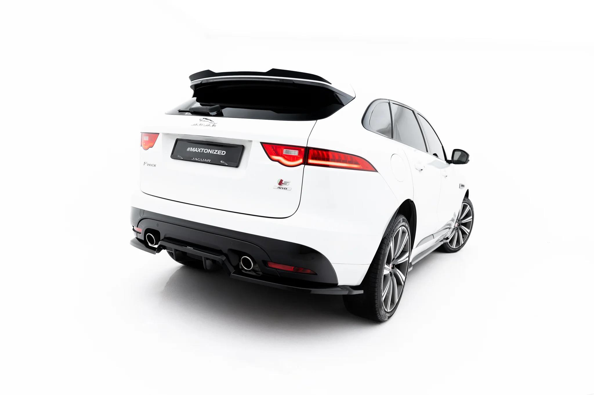Street+ Mittlerer Diffusor RACE passend für Jaguar F-Pace S X761 schwarz Hochglanz