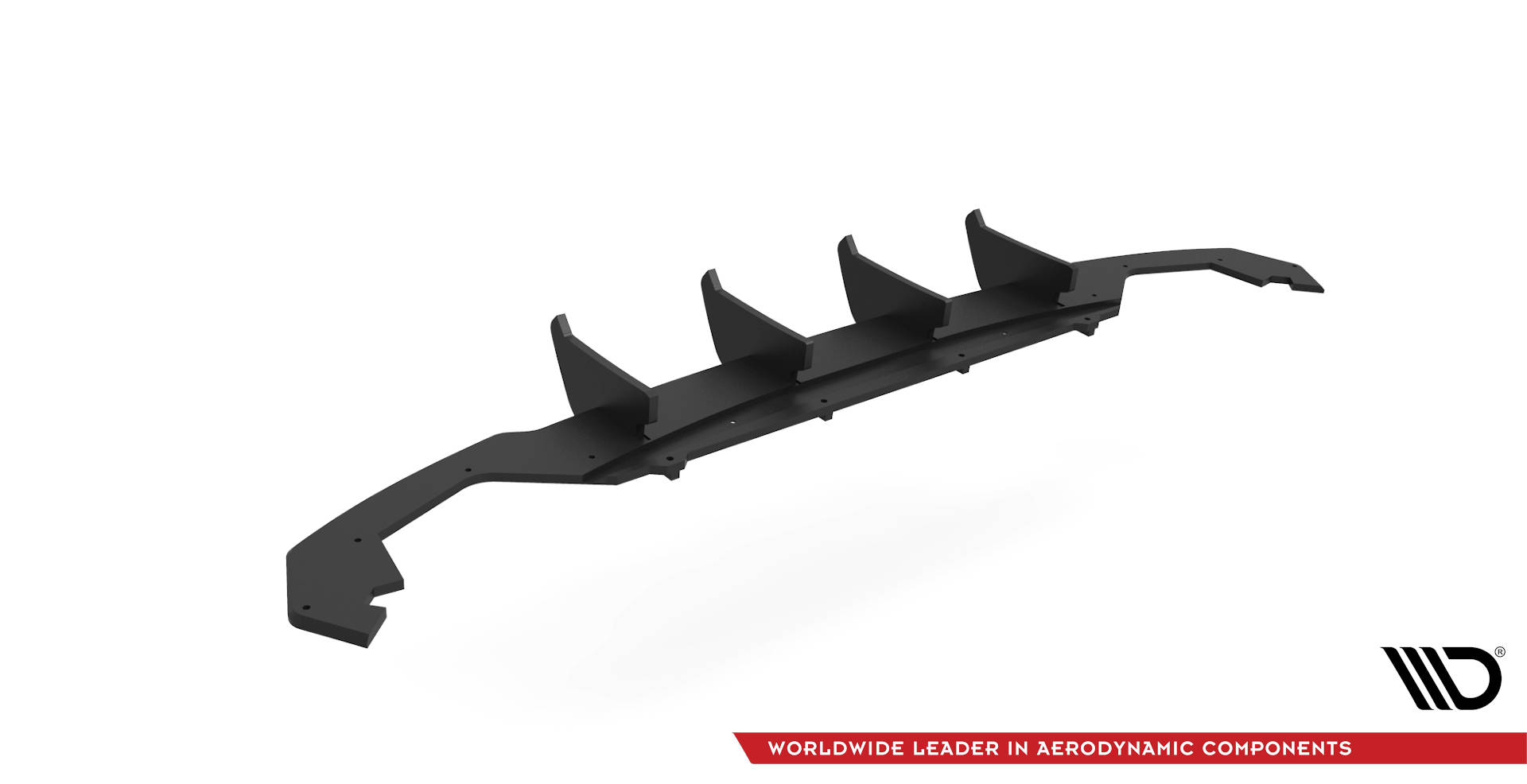 Street Pro Heckschürze Heck Ansatz Diffusor passend für Skoda Octavia Mk4 schwarz-rot