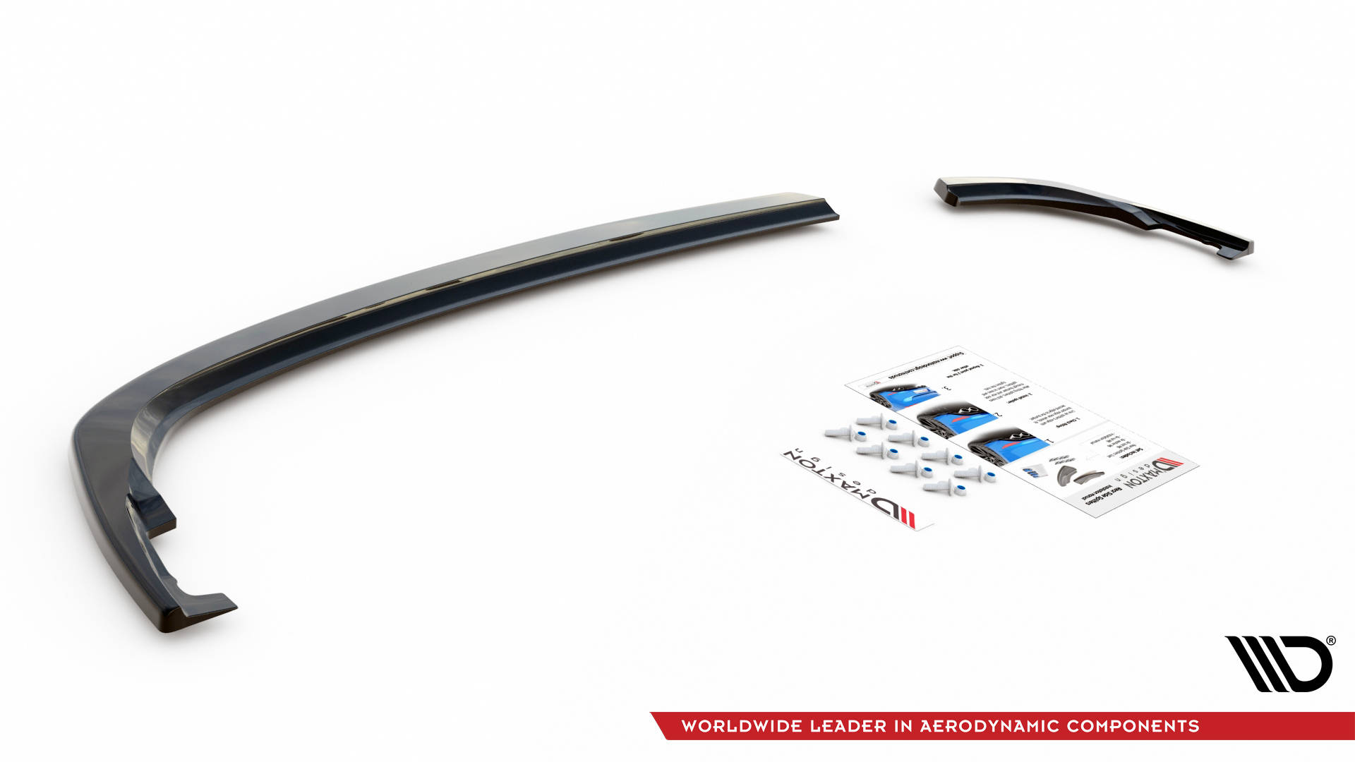 Street+ Heck Ansatz Flaps V.1 passend für VW Tiguan Mk2 schwarz Hochglanz