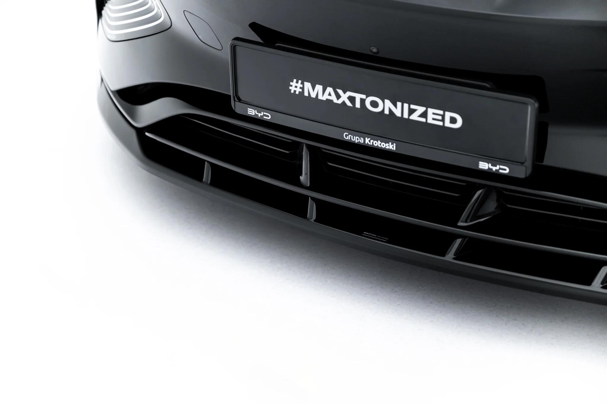 Frontlippe passend für BYD Seal Mk1 schwarz Hochglanz